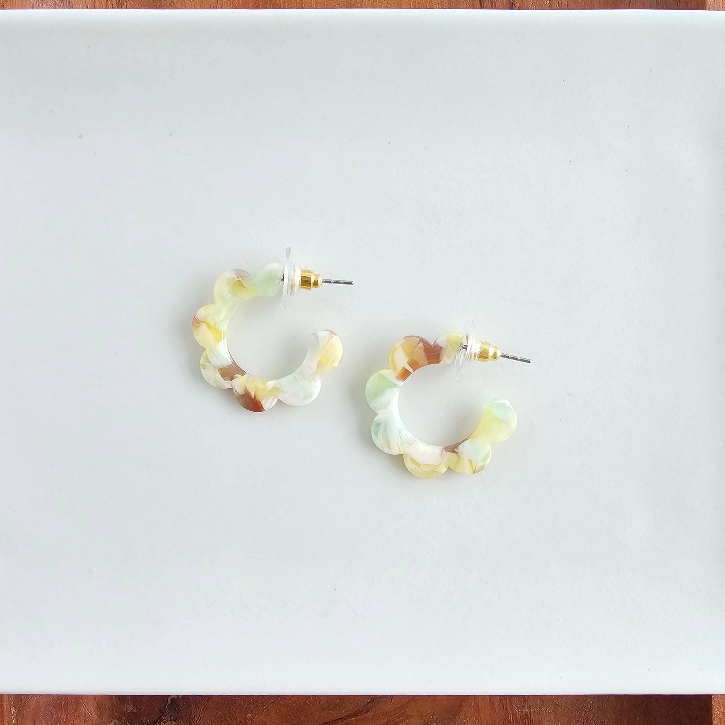 Flora Mini Hoops - Citron Zest