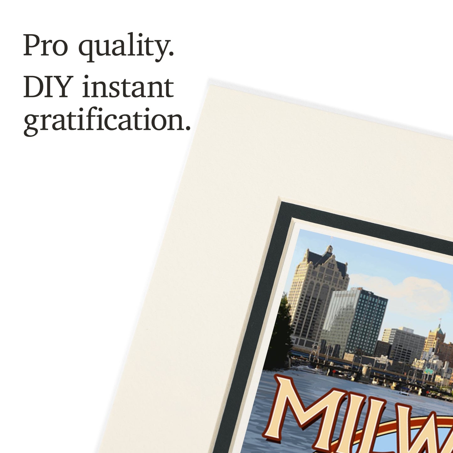 Milwaukee Montage Scenes Matted Print 8x10