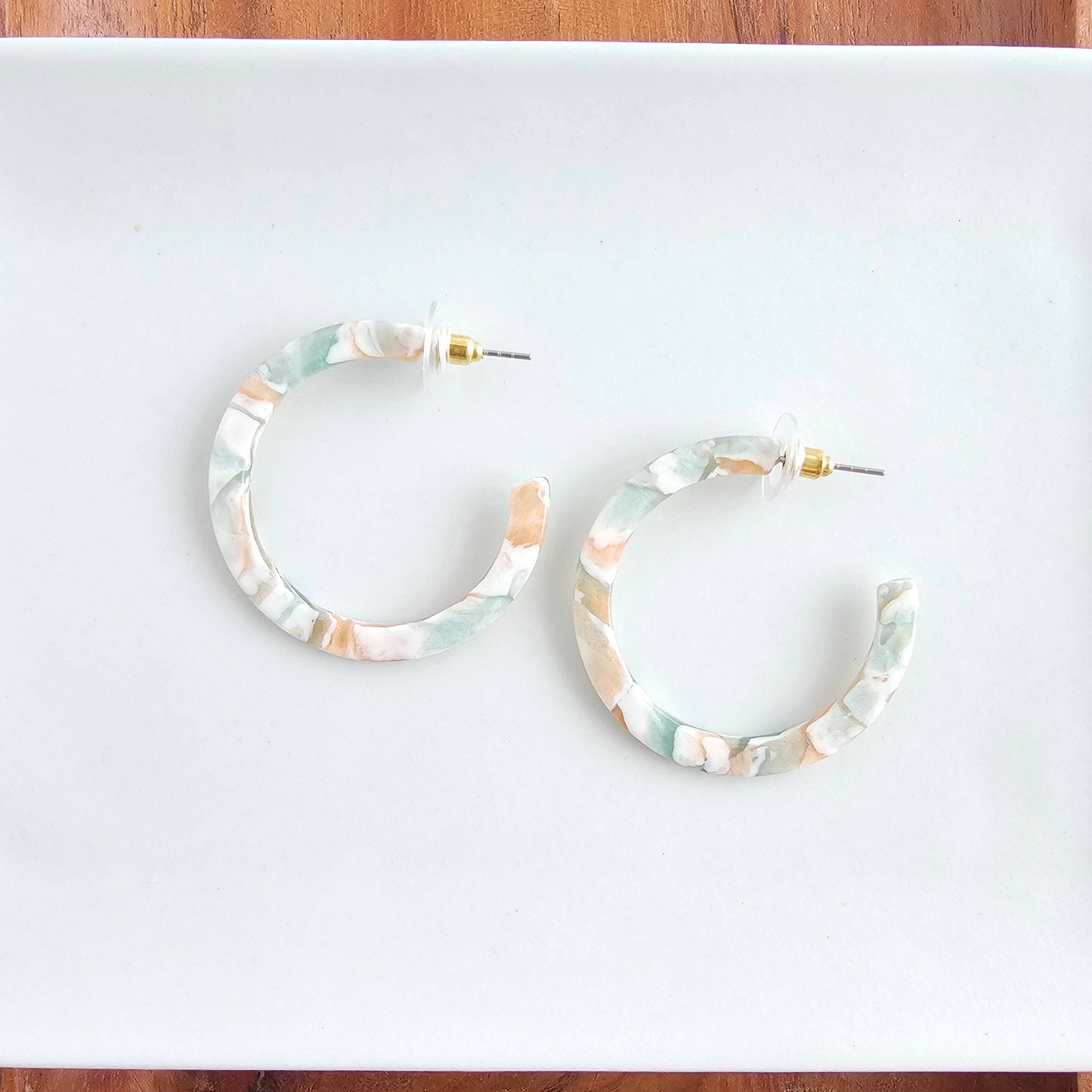 Camy Hoops - Creamsicle Mint
