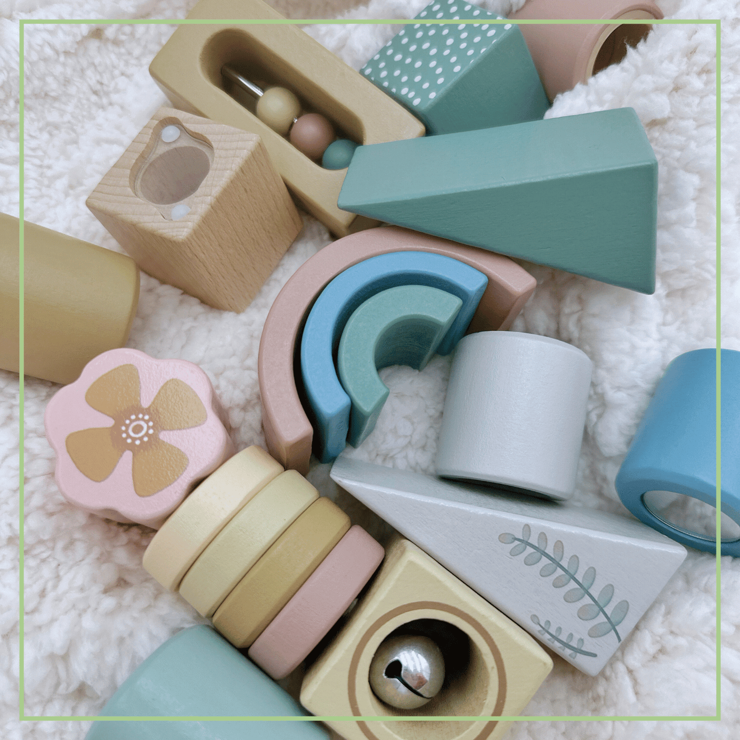 Montessori Wooden Activity Blocks