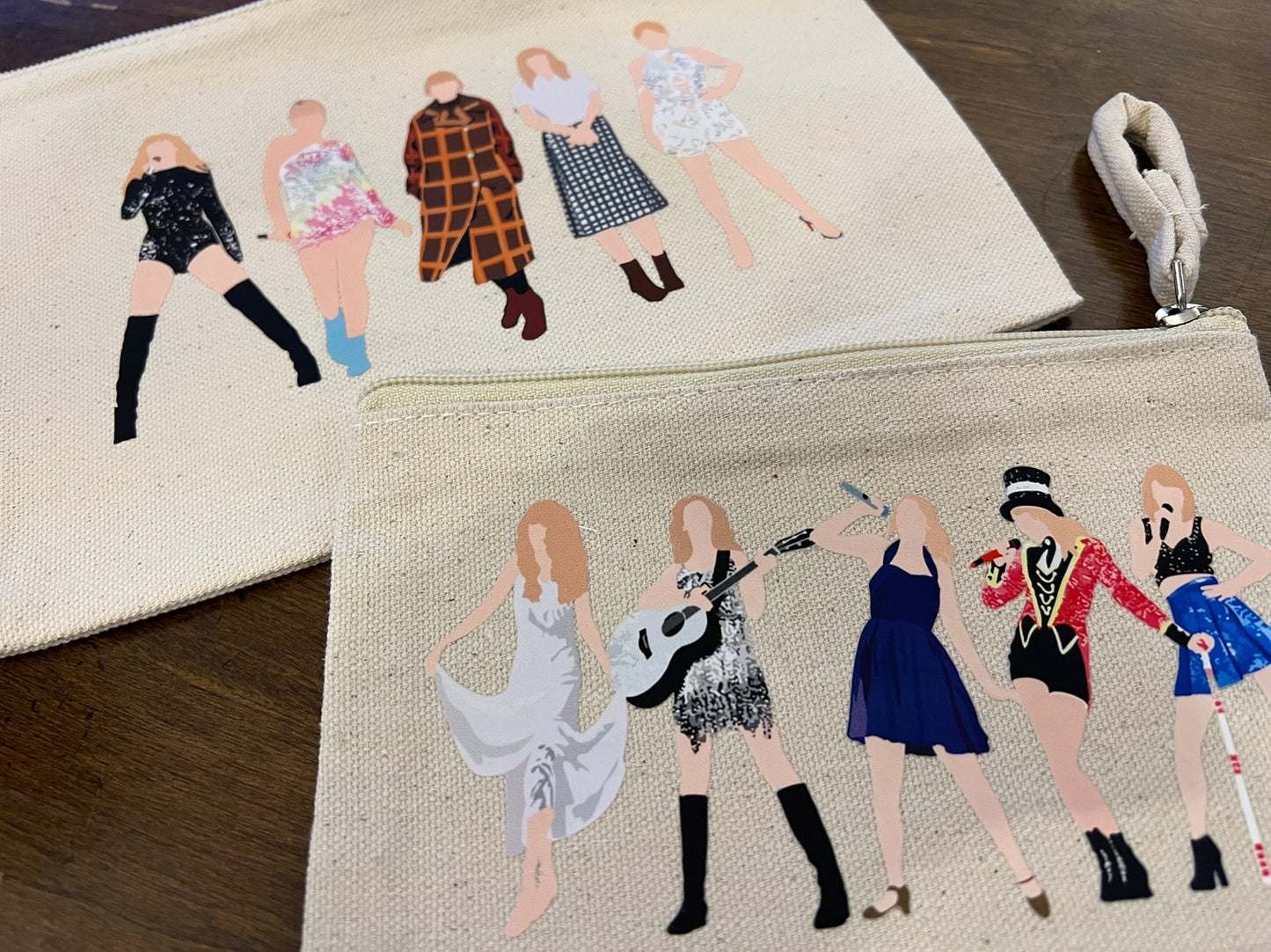 Taylor Swift Eras Silhouette Canvas Pouch