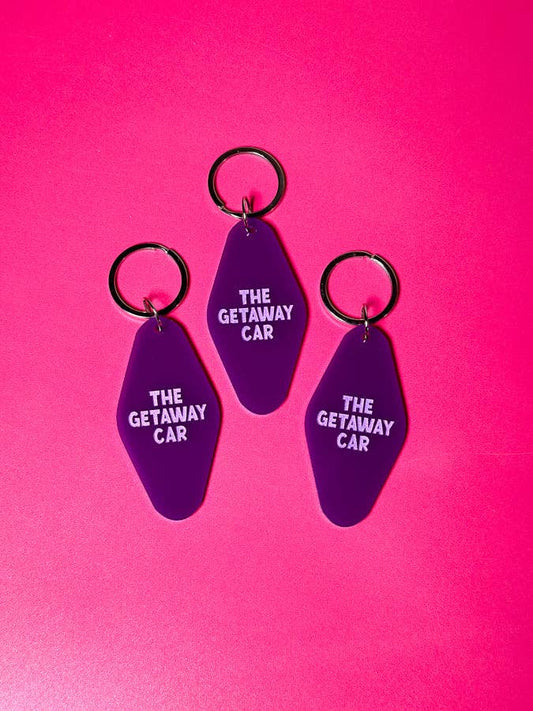 The Getaway Car Keychain - Funny - Cheeky - Adult - Sassy - Unfiltered - Sarcastic - Relatable - Snarky