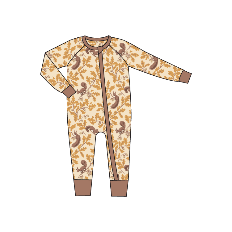 Harvest Squirrels Bamboo Pajamas