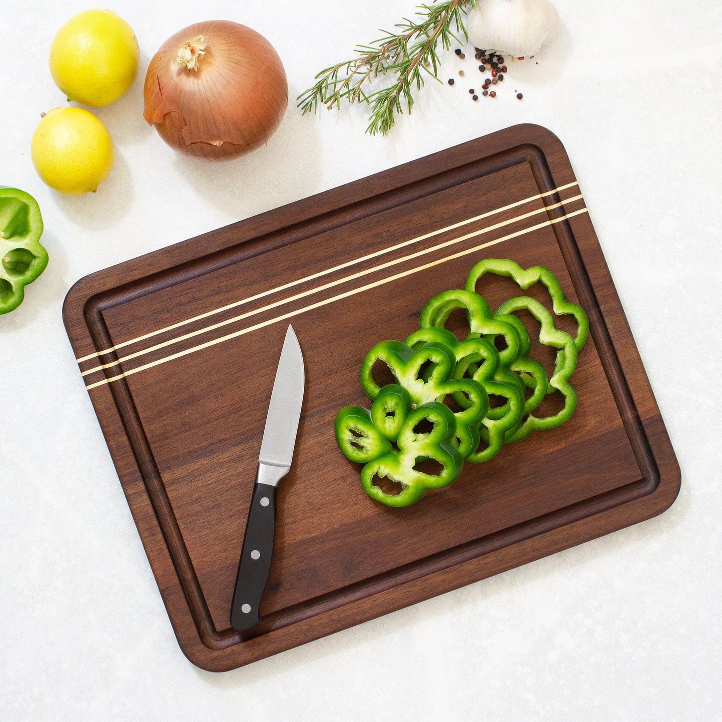 Rock & Branch® Acacia Wood Cutting Board with Juice Groove