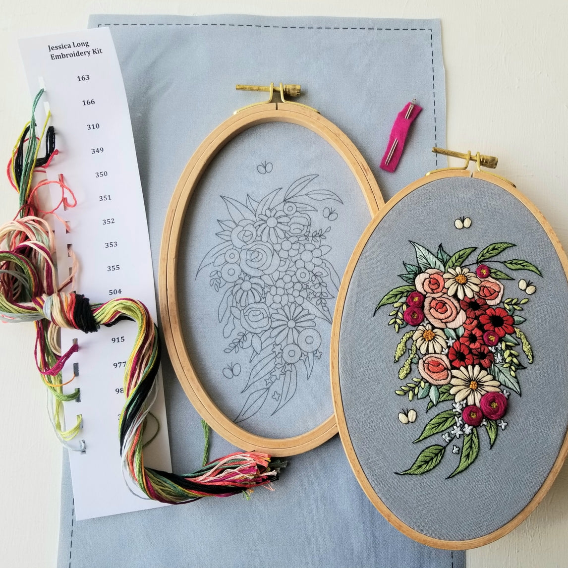 "Butterfly Perfume" Hand Embroidery Kit