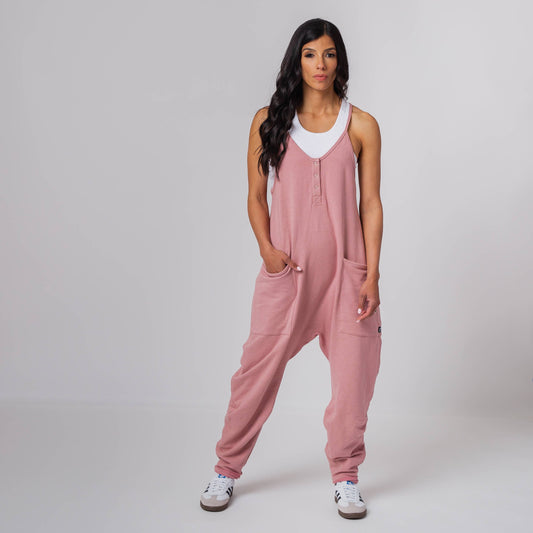 Women's Tank Romper - Blush