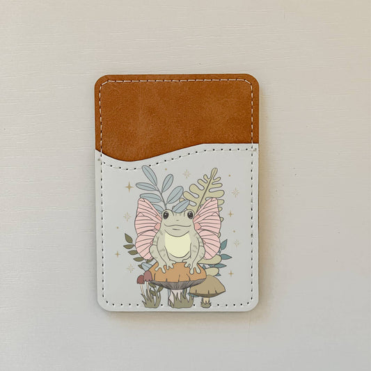 Butterfly Frog Leather Card Holder