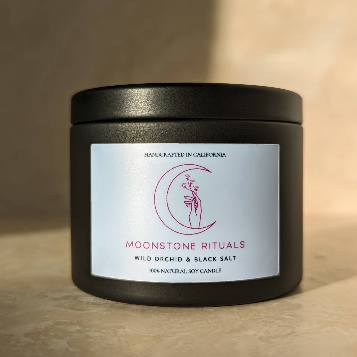 Wild Orchid & Black Salt Candle by Moonstone Rituals