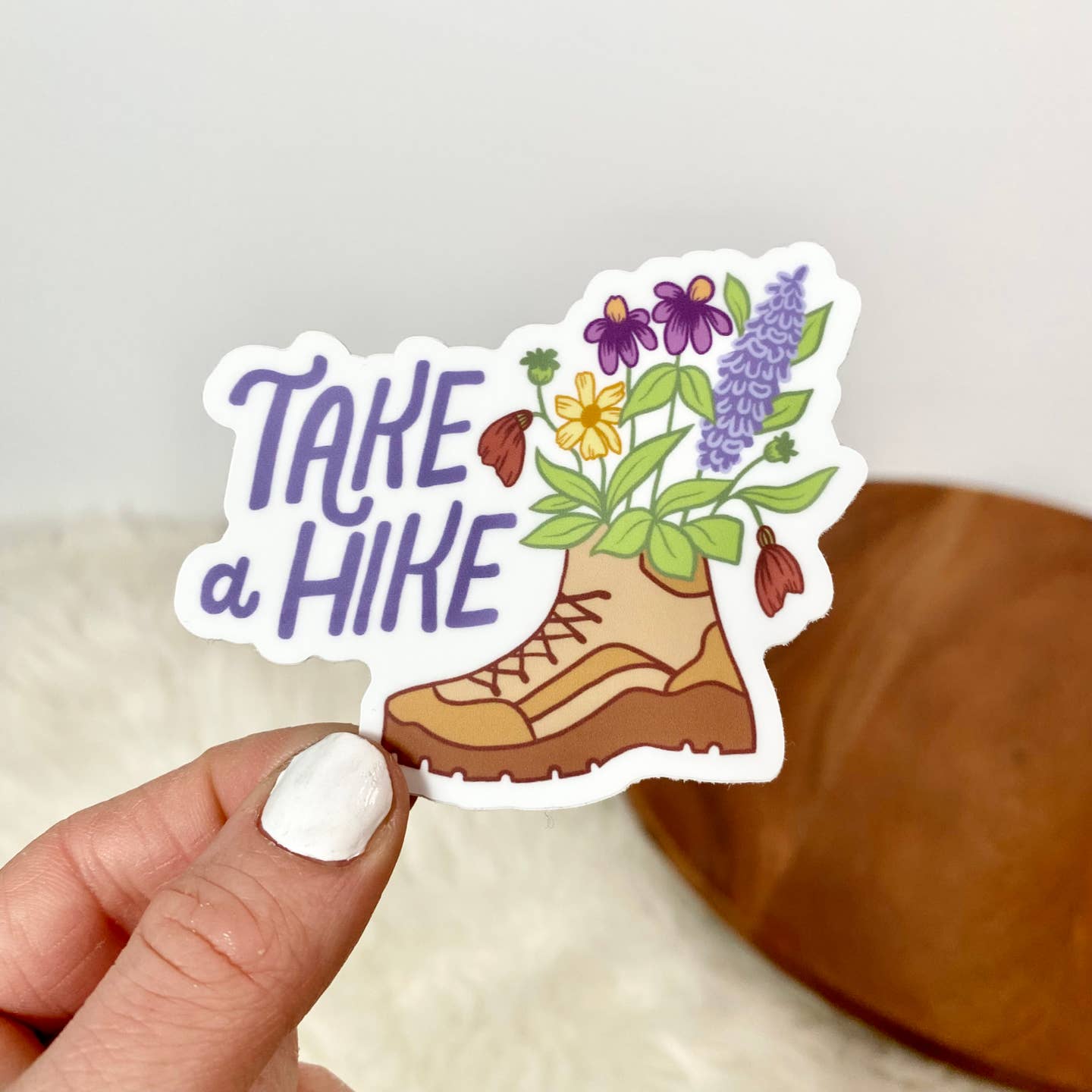 Take A Hike Boot Sticker