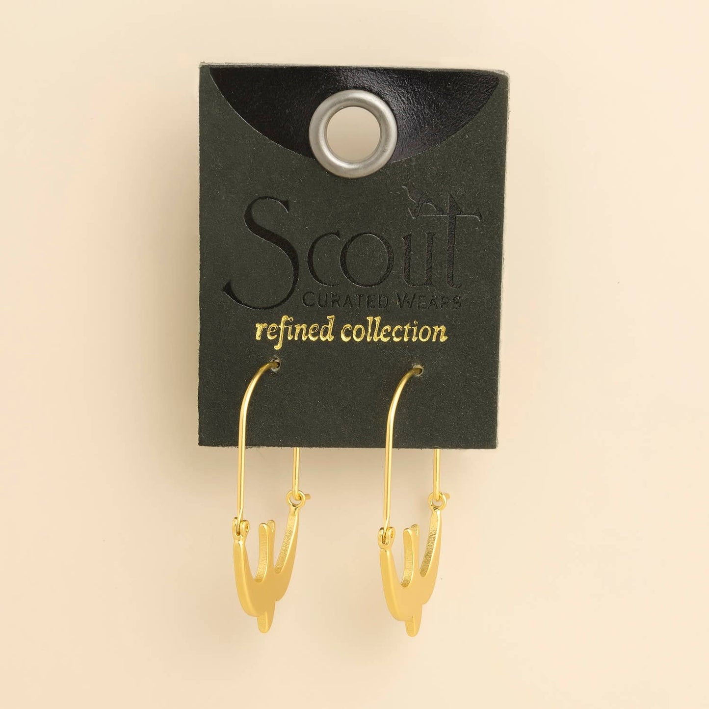 Refined Icon Earring - Swallow Hoop/Gold