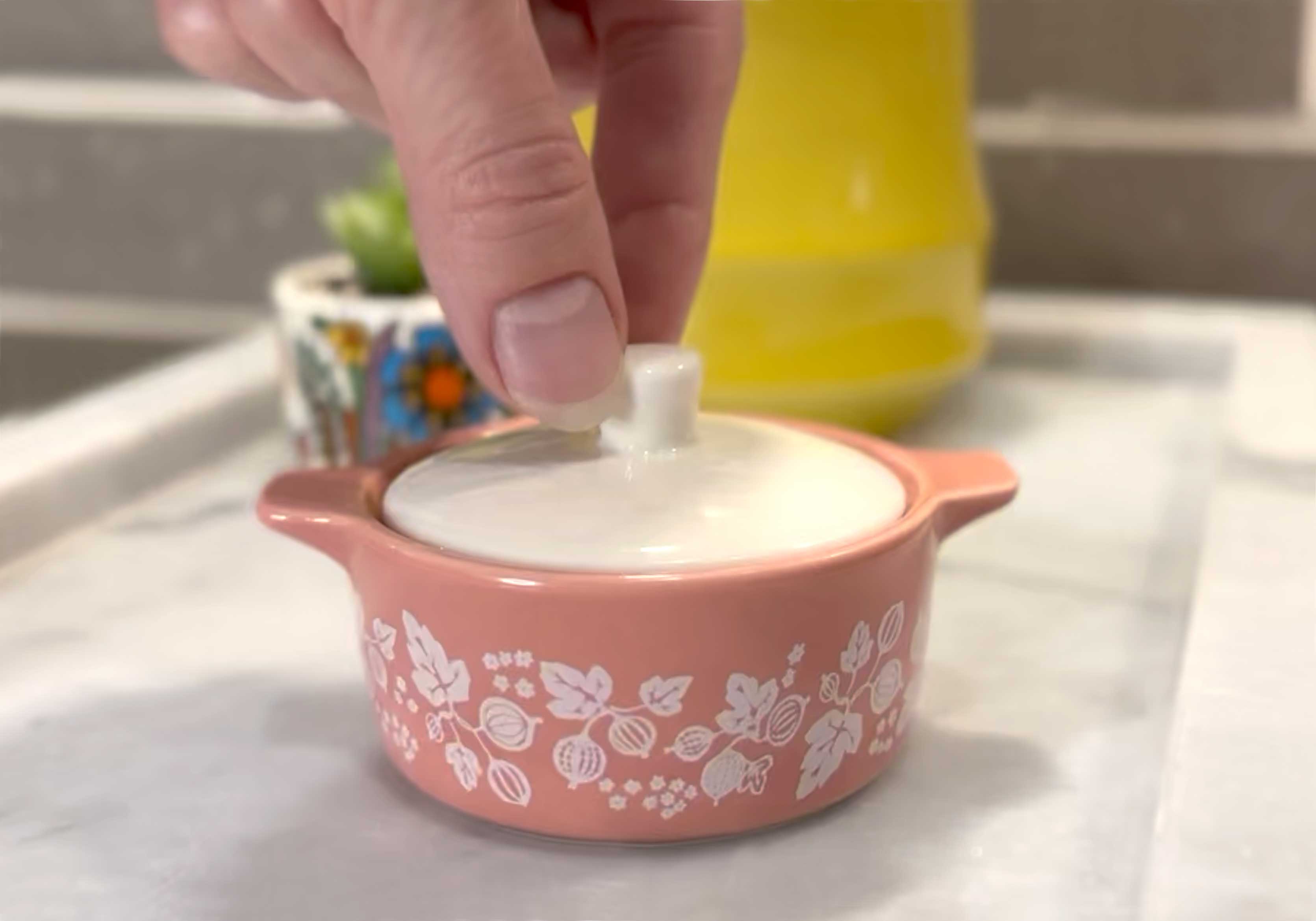 Pyrex-Inspired Gooseberry Casserole Ceramic Trinket Box – Swoon