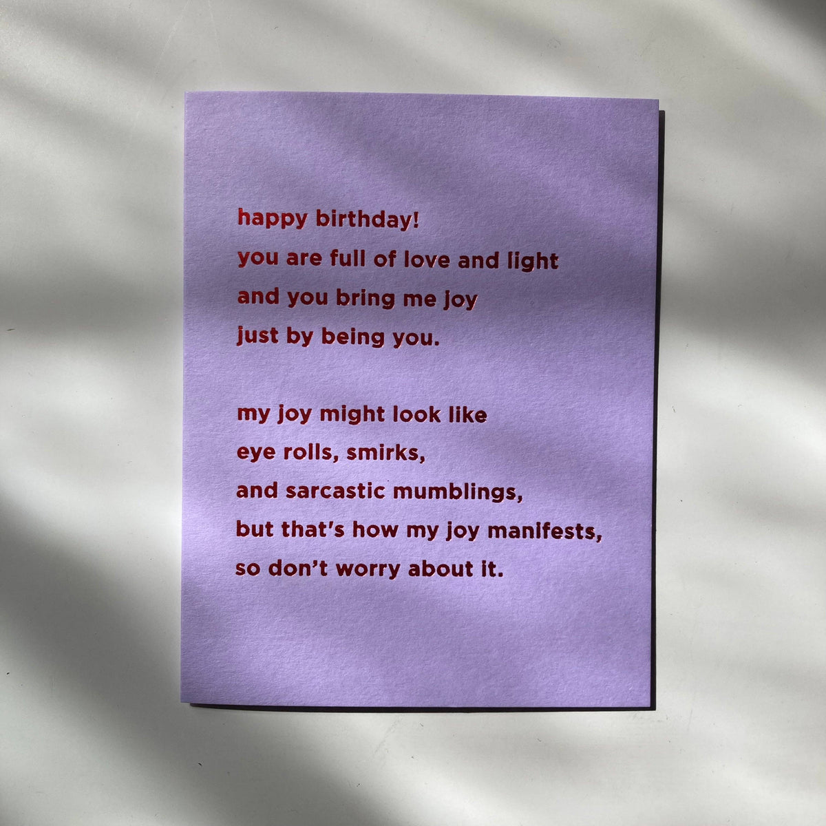 Love and Light Birthday - Greeting Card