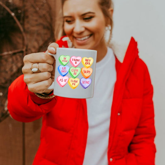 Candy Hearts Valentine Mug