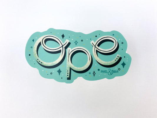 OPE 3" Waterproof Vinyl Sticker