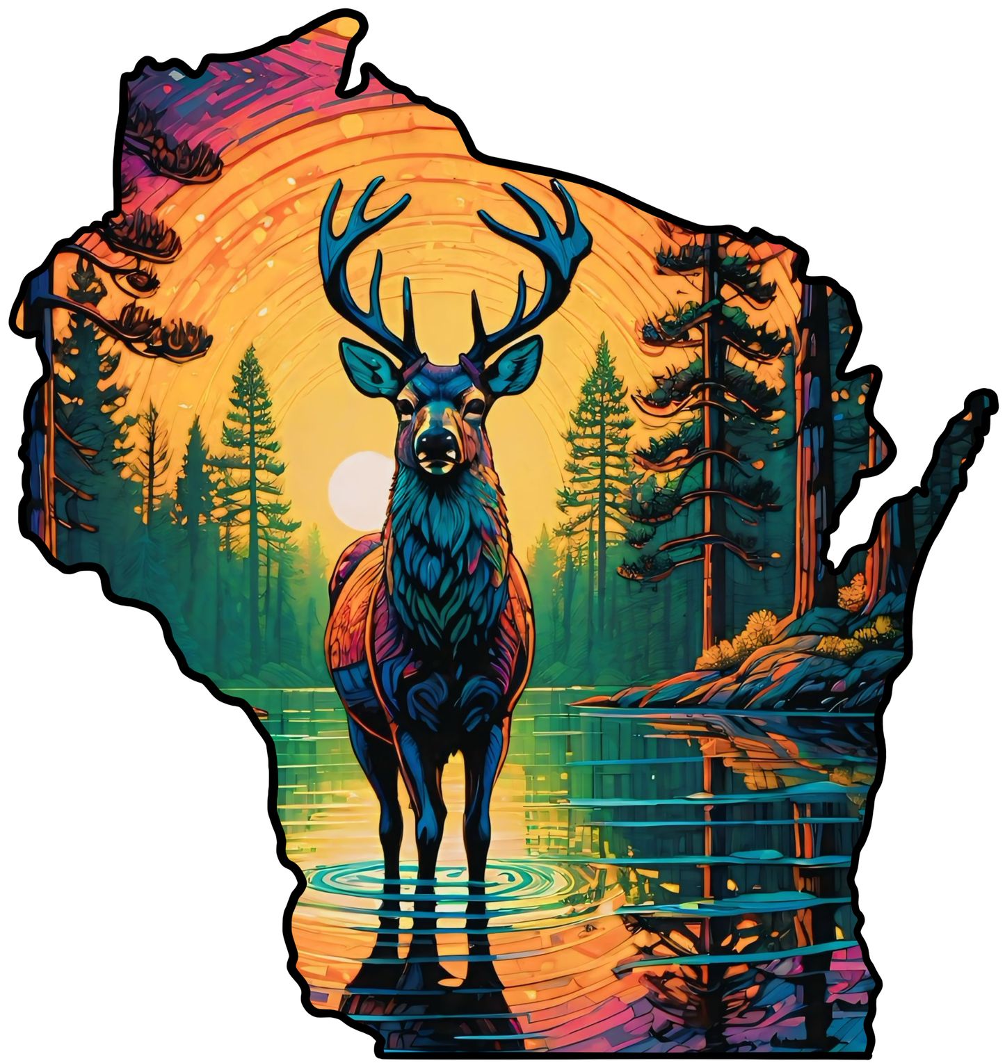Wisconsin wooden puzzle