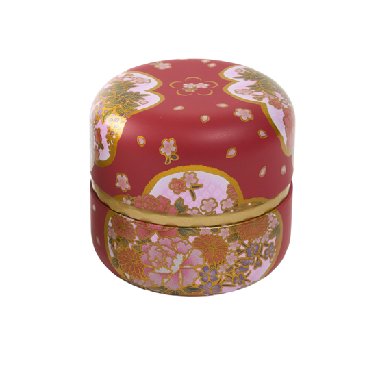 Yuino Red 2.8oz Tea Canister