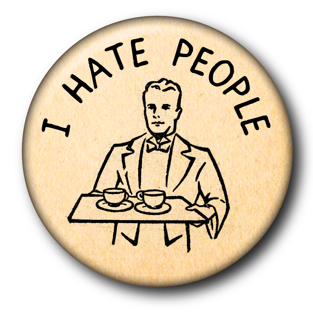 "I Hate People" small magnet