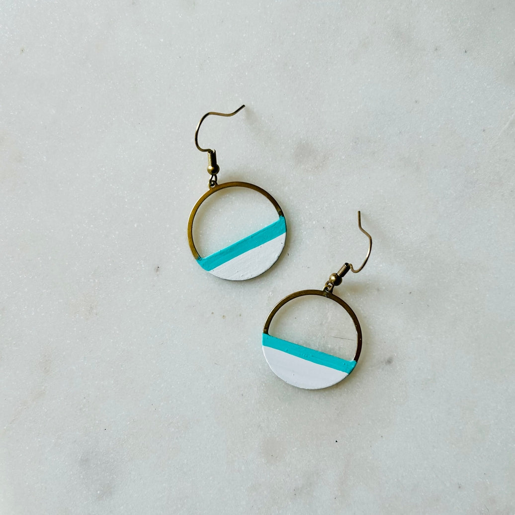 Crescent Hoop Earrings-Assorted Styles