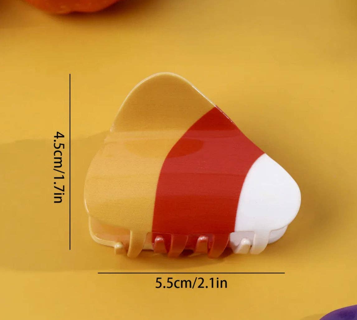 Halloween Claw Clip - Candy Corn RTS