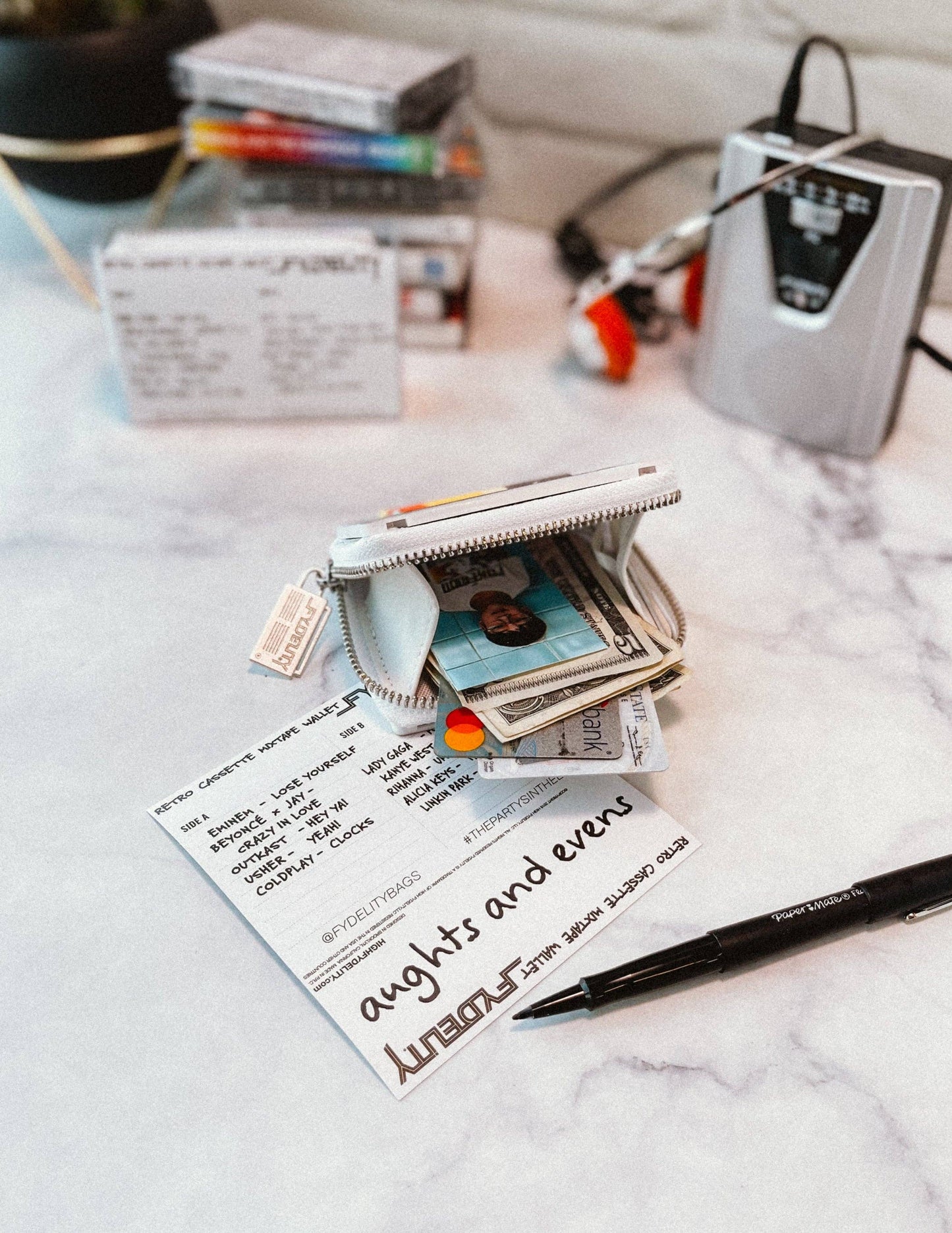 Retrograde Ripple 80's Retro Cassette Tape Wallet