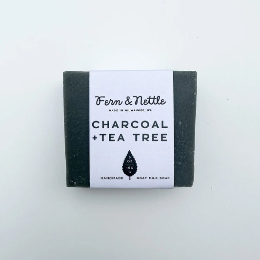 Fern & Nettle charcoal + tea tree soap