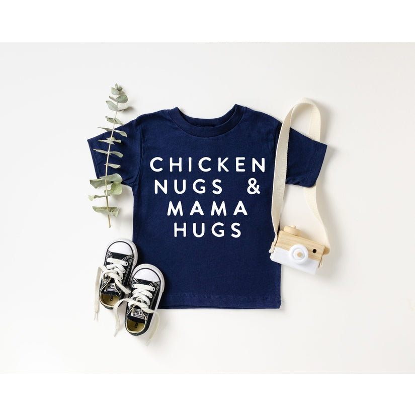 Chicken Nugs & Mama/Dada Hugs Toddler Tee