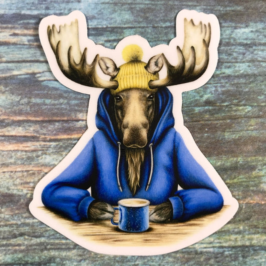 Coffee Moose Sticker