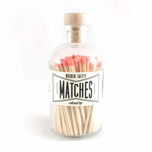 Coral Vintage Apothecary Matches