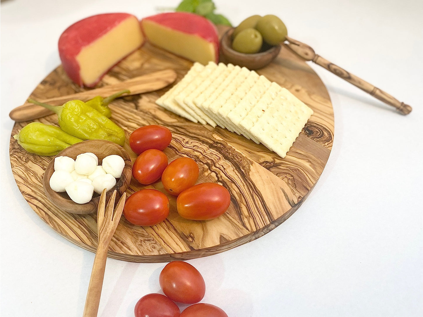 Olive Wood Round Board