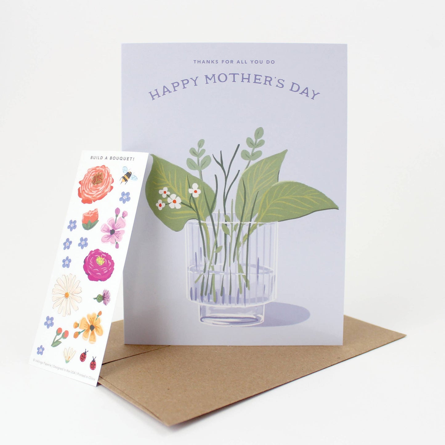 Sticker Scene Card - Mother's Day Bouquet