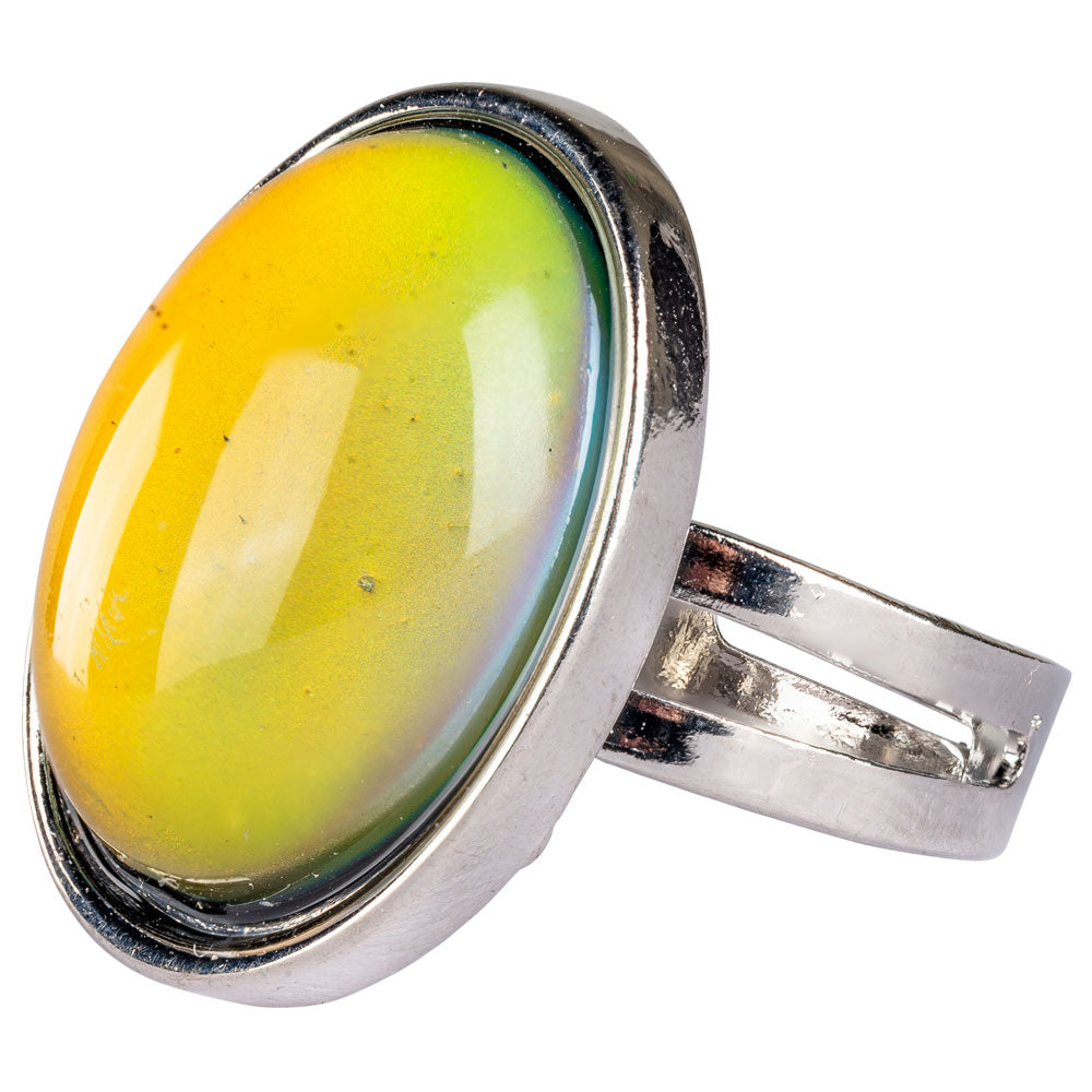 Oval Silver Mood Ring