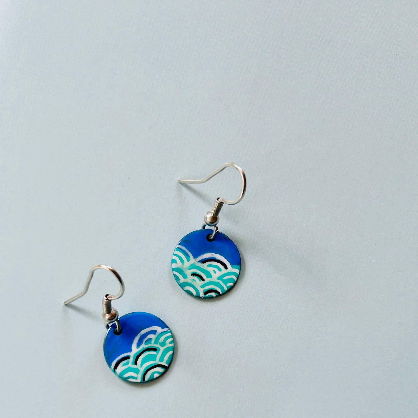 One-of-a-Kind Earrings: Waves