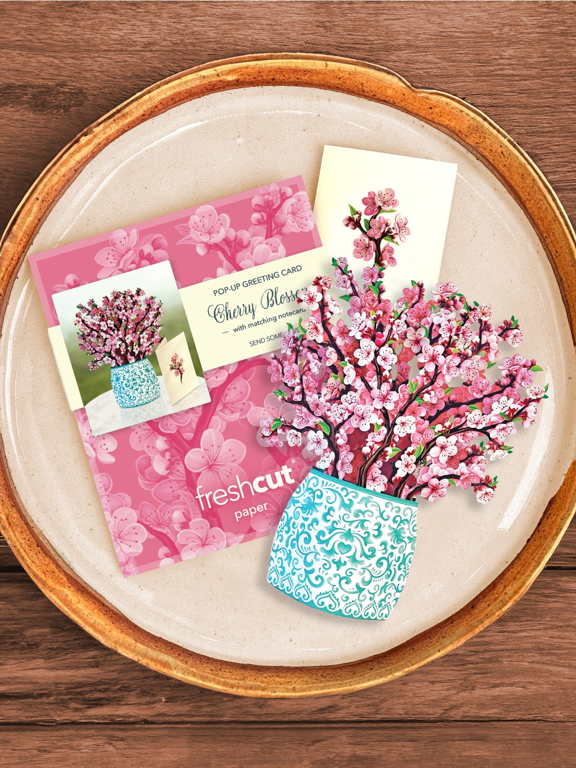 Mini Cherry Blossom Pop-Up Greeting Card