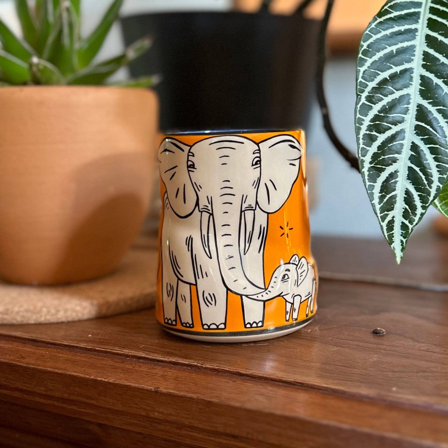 Lucky Elephant Cup - XLarge Ceramic Mug