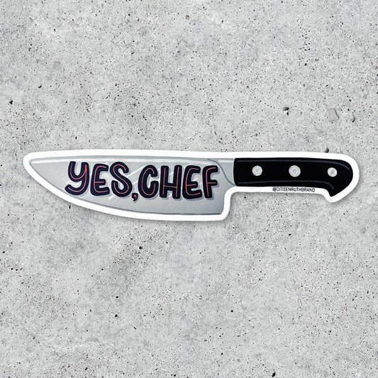 Yes, Chef Knife Sticker