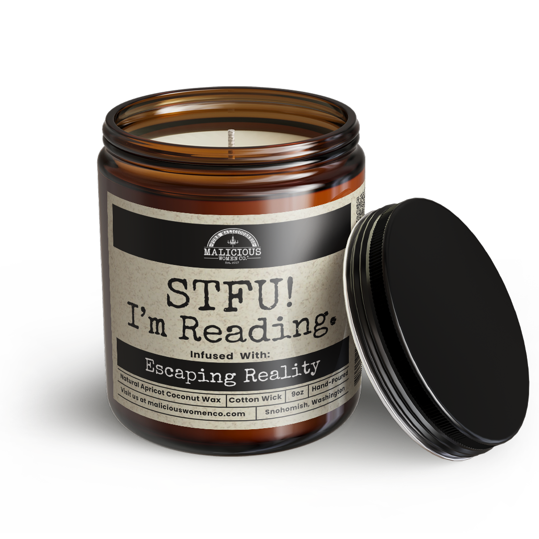 STFU I’m Reading 9oz Funny Candle Malicious Women Co
