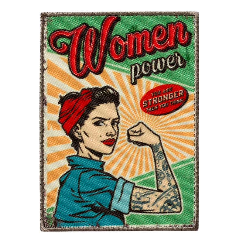 Women Power Pin-up Iron-on Patch