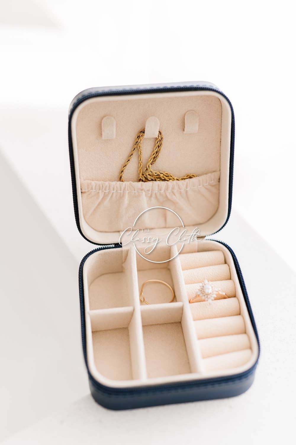 Mini Jewelry Case - Navy