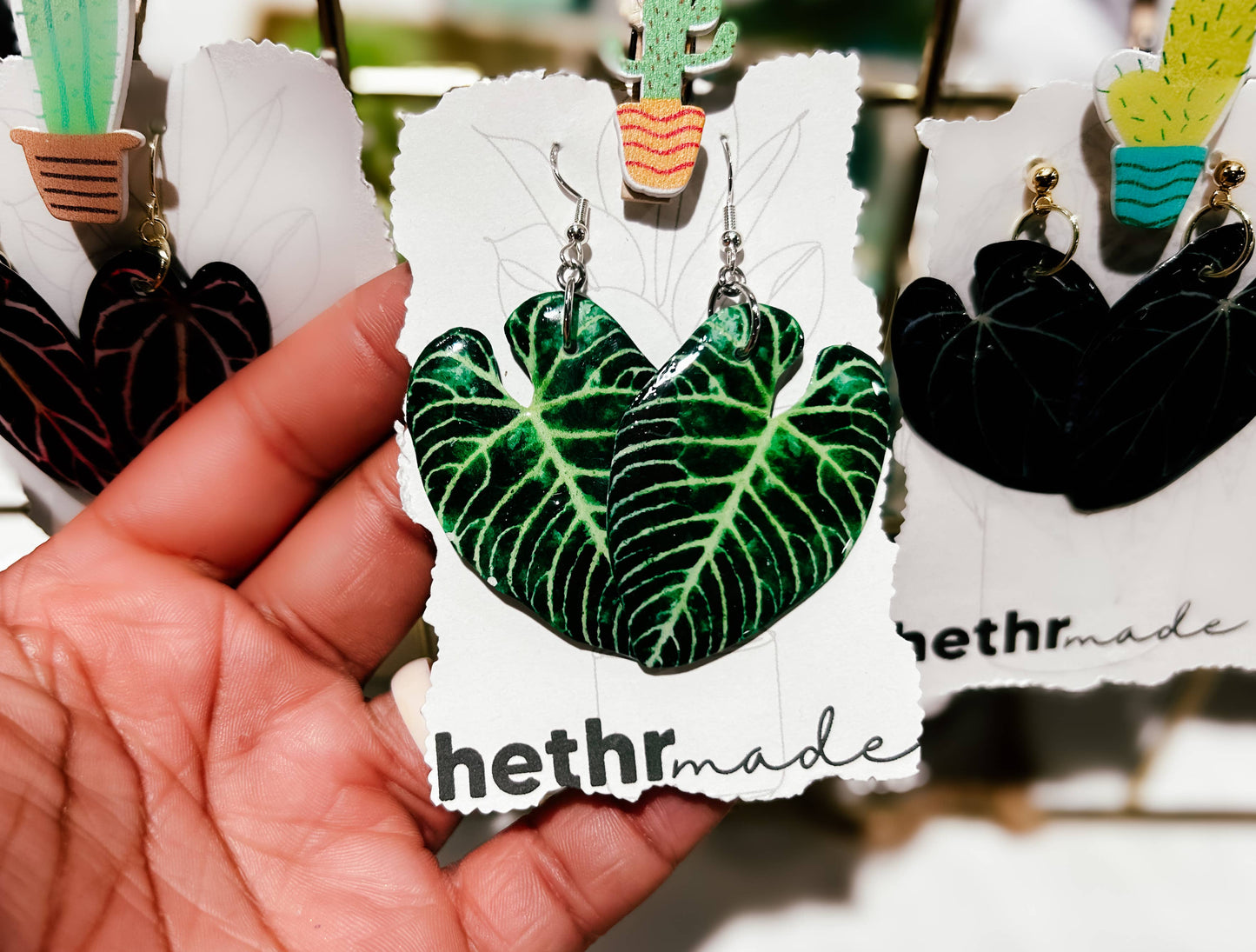 Anthurium Regale Plant Leaf Studs