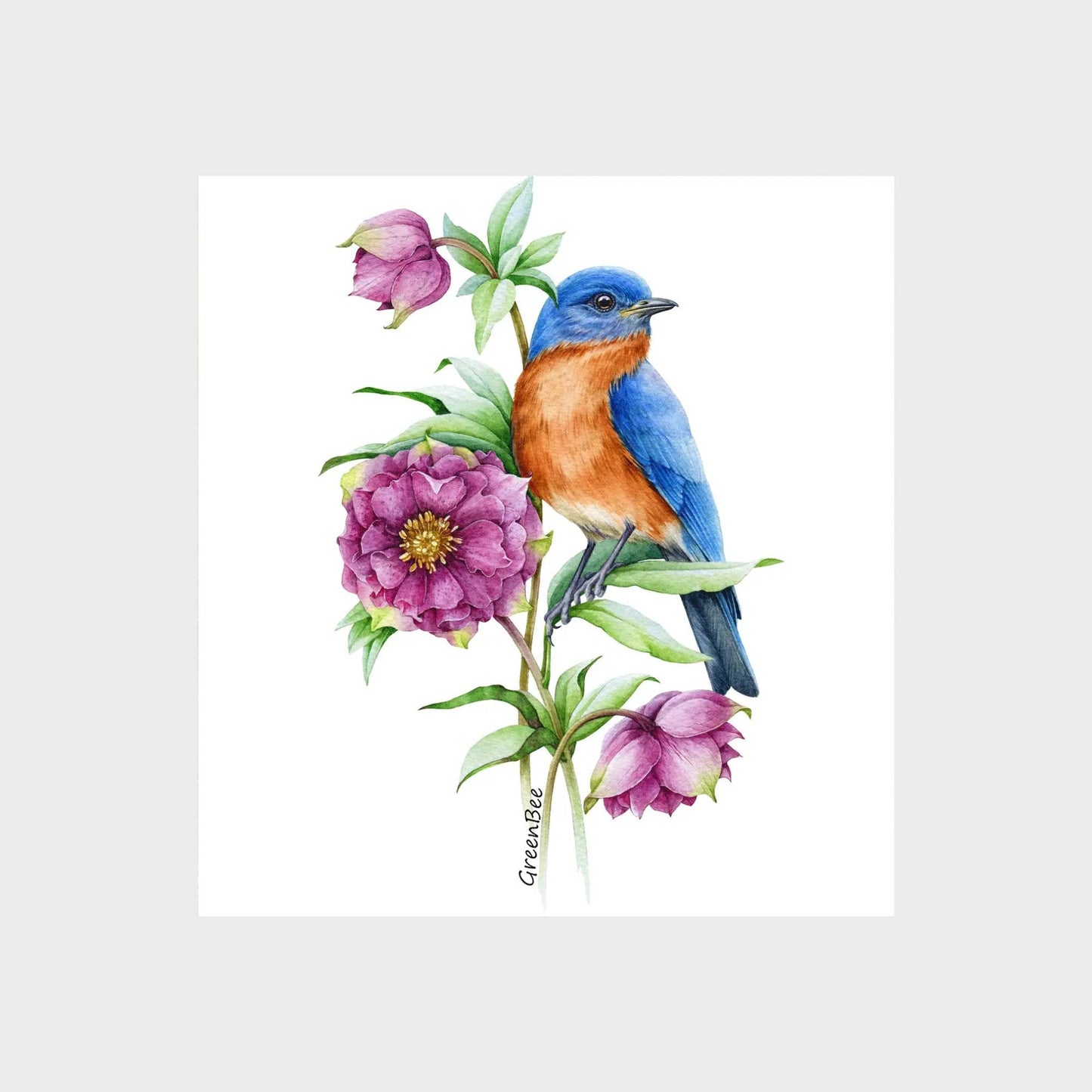 Blue Bird Swedish Dishcloth