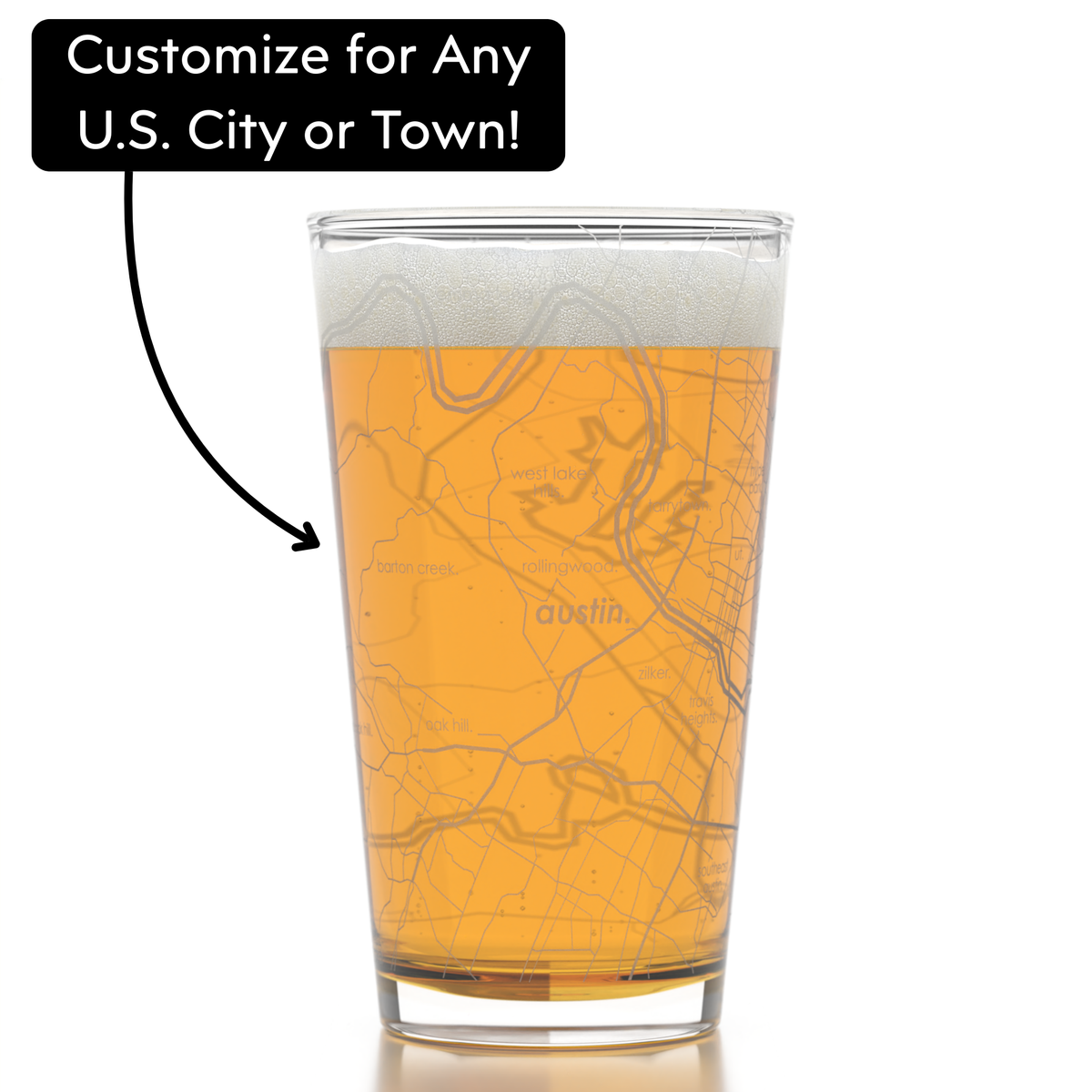 Milwaukee Map - Pint Glass - 16 oz – Swoon Gift Shop Milwaukee