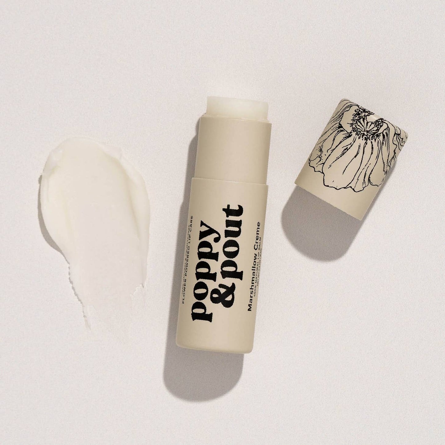 Marshmallow Creme Poppy & Pout Lip Balm