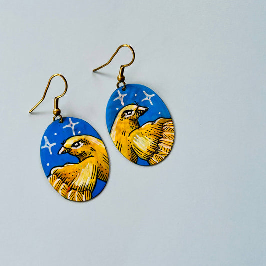 One-of-a-Kind Earrings: Finch