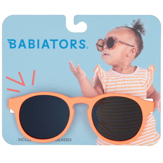 Vived Neon Orange Classic Keyhole Kids Sunglasses