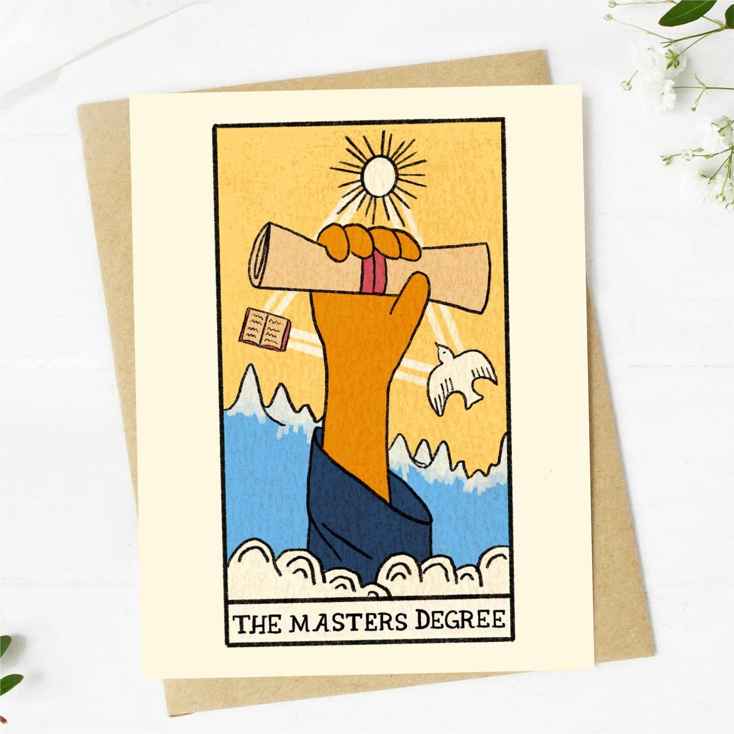 "The Master's Degree" Tarot Greeting Card