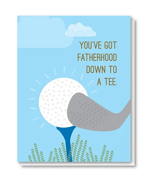 Down To A Tee Fathers Card Doodle Bird