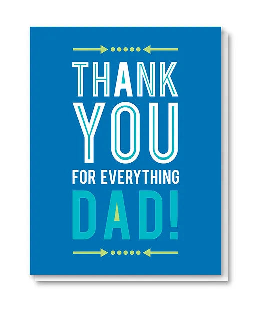 Thank You Dad Father's Day Card by Doodle Bird Design