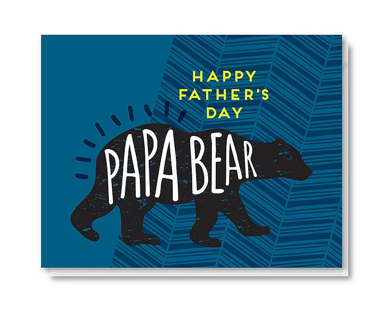 Papa Bear Father's Day Card by Doodle Bird Design