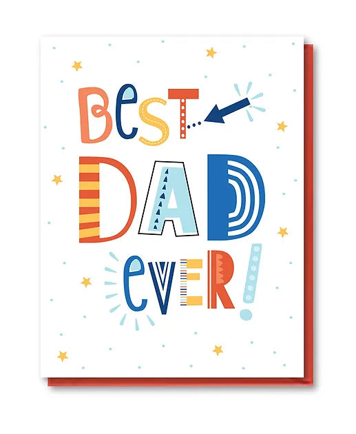 Best Dad Ever Father's Day Card by Doodle Bird Design