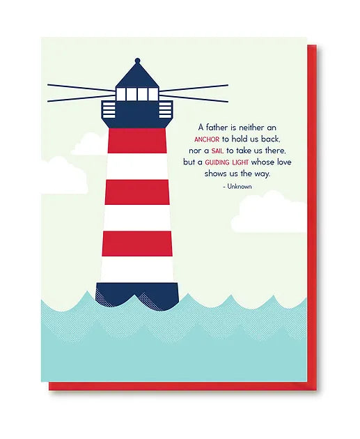 Guiding Light Father's Day Card by Doodle Bird Design